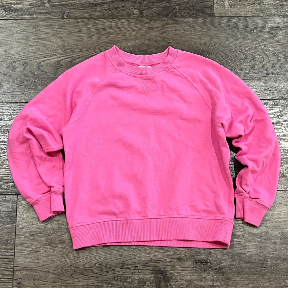 Hanna Andersson Pink Crewneck Sweatshirt - Kids Size 8